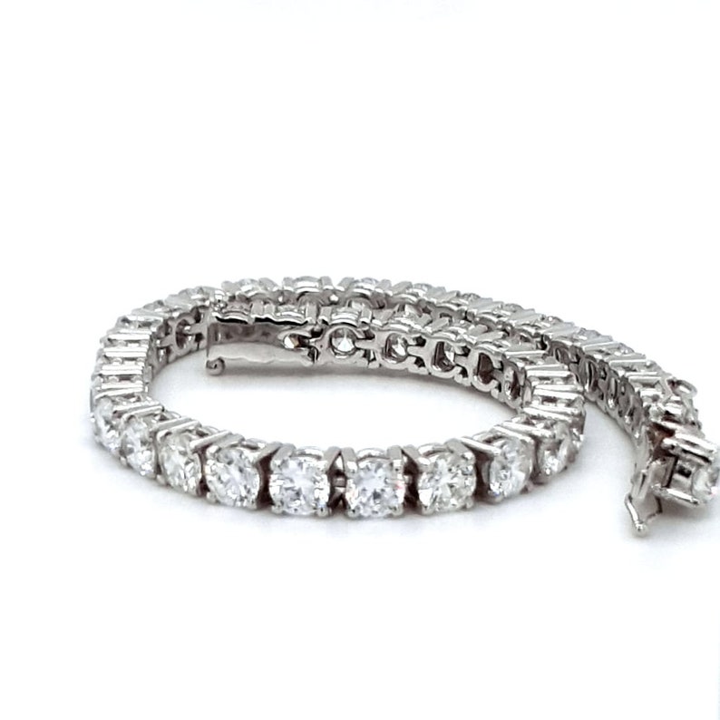 Tennis Bracelet | White Gold Diamond Bracelet | Diamond Bracelet | White Gold Diamond Tennis Bracelet | Lab Grown Tennis Bracelet